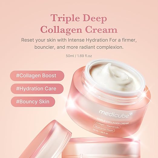 Medicube Crema Facial Triple Collagen - Hidratación y Firmeza con Elastina