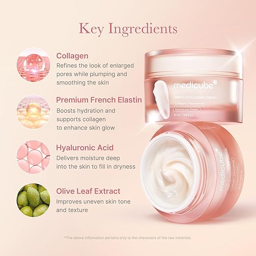 Medicube Crema Facial Triple Collagen - Hidratación y Firmeza con Elastina